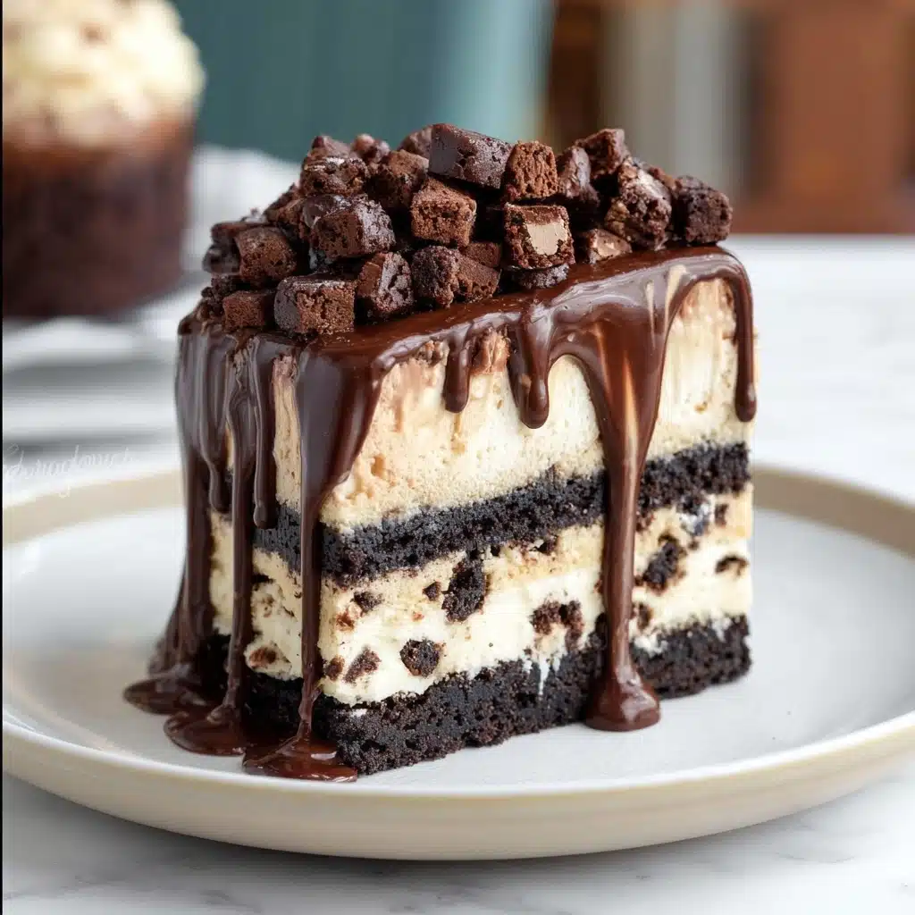 Delicious Brownie Ice Cream Cake Recipe - Recipe Image