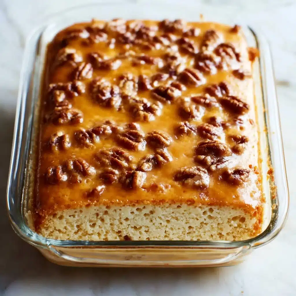 Butter Pecan Praline Poke Cake Recipe - Recipe Image