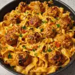 One-Pot Creamy Cajun Meatball Pasta Recipe
