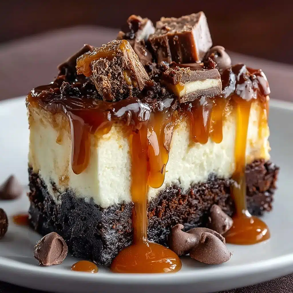 Caramel Brownie Cheesecake Recipe - Recipe Image