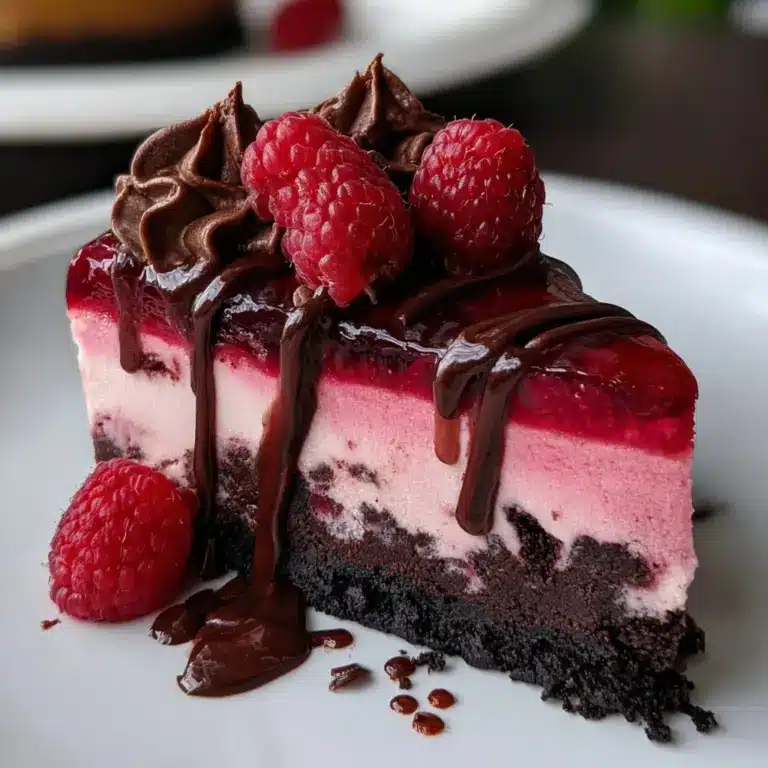 Dark Chocolate Raspberry Cheesecake Made Easy Recipe