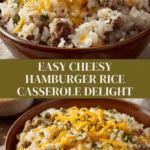 Cheesy Hamburger Rice Casserole Recipe