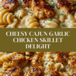 Cheesy Cajun Garlic Chicken Rotini Skillet Recipe