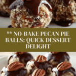 No Bake Pecan Pie Balls Recipe