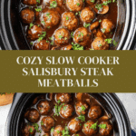 Slow Cooker Salisbury Steak Meatballs Recipe