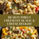 High-Protein Creamy Philly Cheesesteak Mac & Cheese Recipe