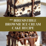 Delicious Brownie Ice Cream Cake Recipe