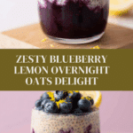 Blueberry Lemon Overnight Oats Recipe