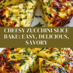 Cheesy Baked Zucchini Slice for a Savory Homemade Treat Recipe