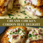 Deliciously Creamy Chicken Cordon Bleu Recipe