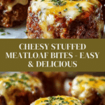 Cheesy Stuffed Meatloaf Bites Recipe
