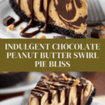 Decadent Chocolate Peanut Butter Swirl Pie Recipe