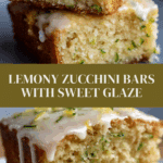 Delicious Lemon Zucchini Bars with Glaze Recipe