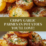 Crispy Garlic Parmesan Crusted Potatoes Recipe