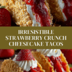 Strawberry Crunch Cheesecake Tacos Recipe