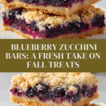 Homemade Blueberry Zucchini Bars Recipe