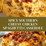 Spicy Southern Cheesy Chicken Spaghetti Casserole Recipe