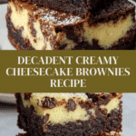 Creamy cheesecake brownies Recipe