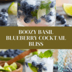 Boozy Basil Blueberry Cocktail Recipe