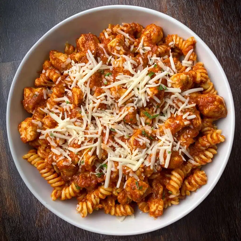 Healthy Garlic Parmesan Chicken Pasta Recipe - Recipe Image