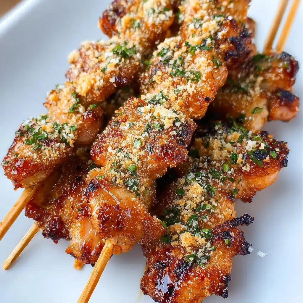 Ranch Garlic Parmesan Chicken Skewers Recipe - Recipe Image
