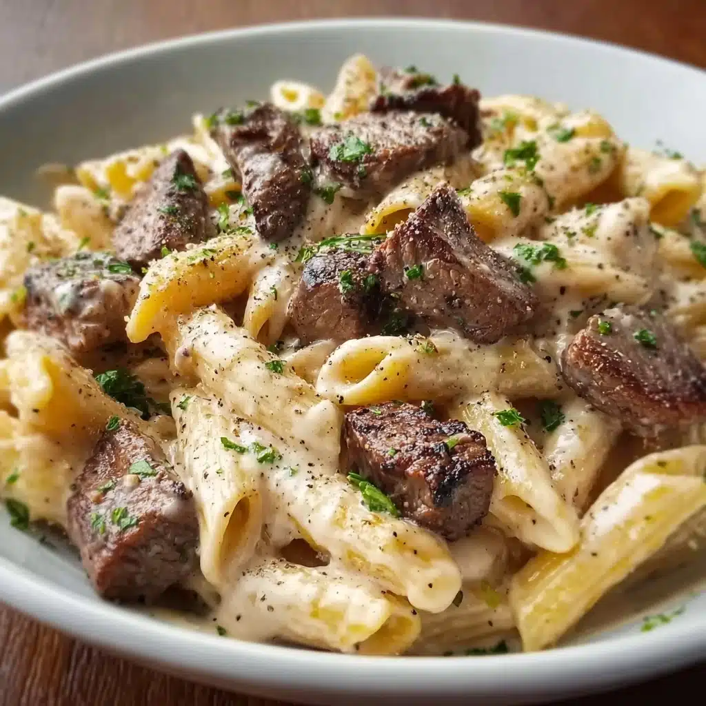 Creamy Steak Pasta Recipe - Recipe Image