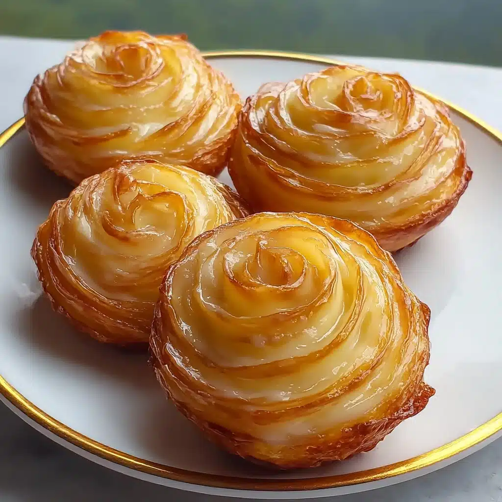 Peach Pie Cruffins Recipe - Recipe Image
