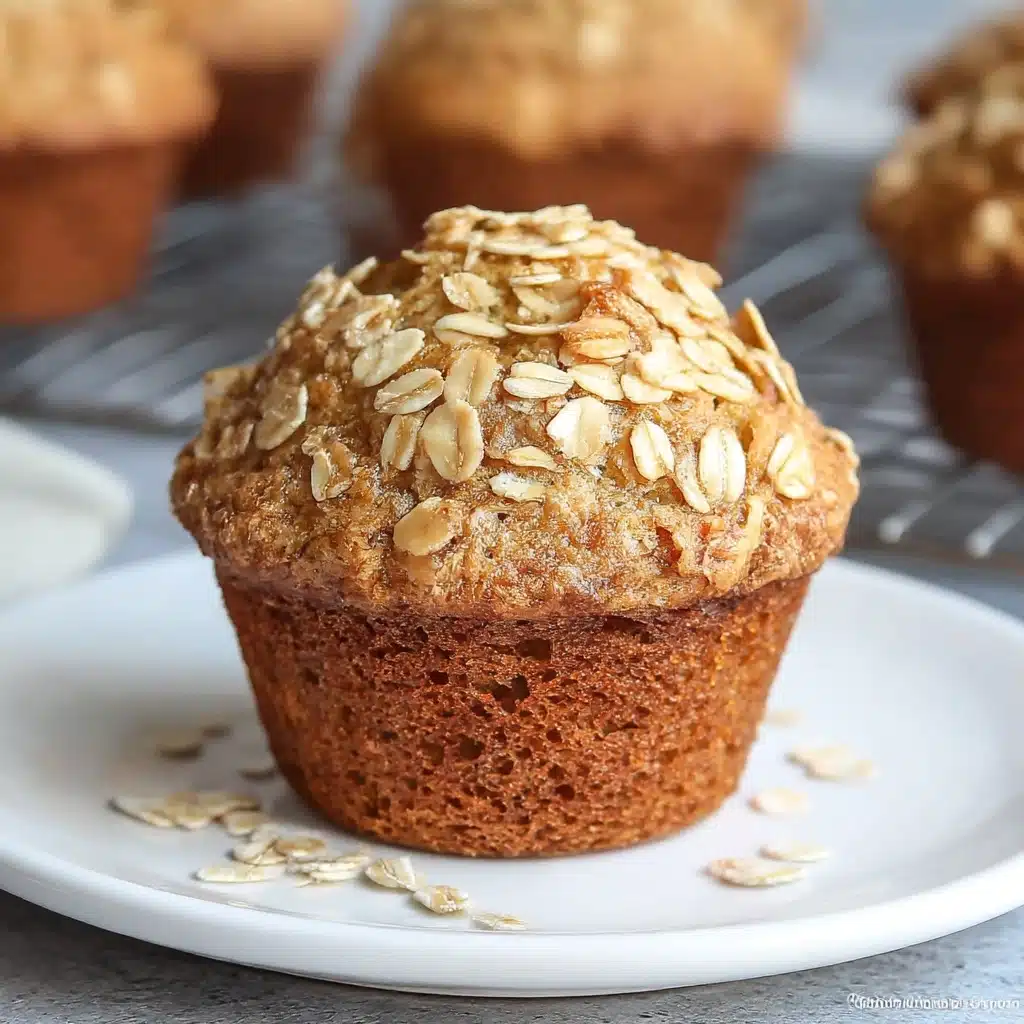 Healthy Banana Oatmeal Muffins Recipe - Recipe Image