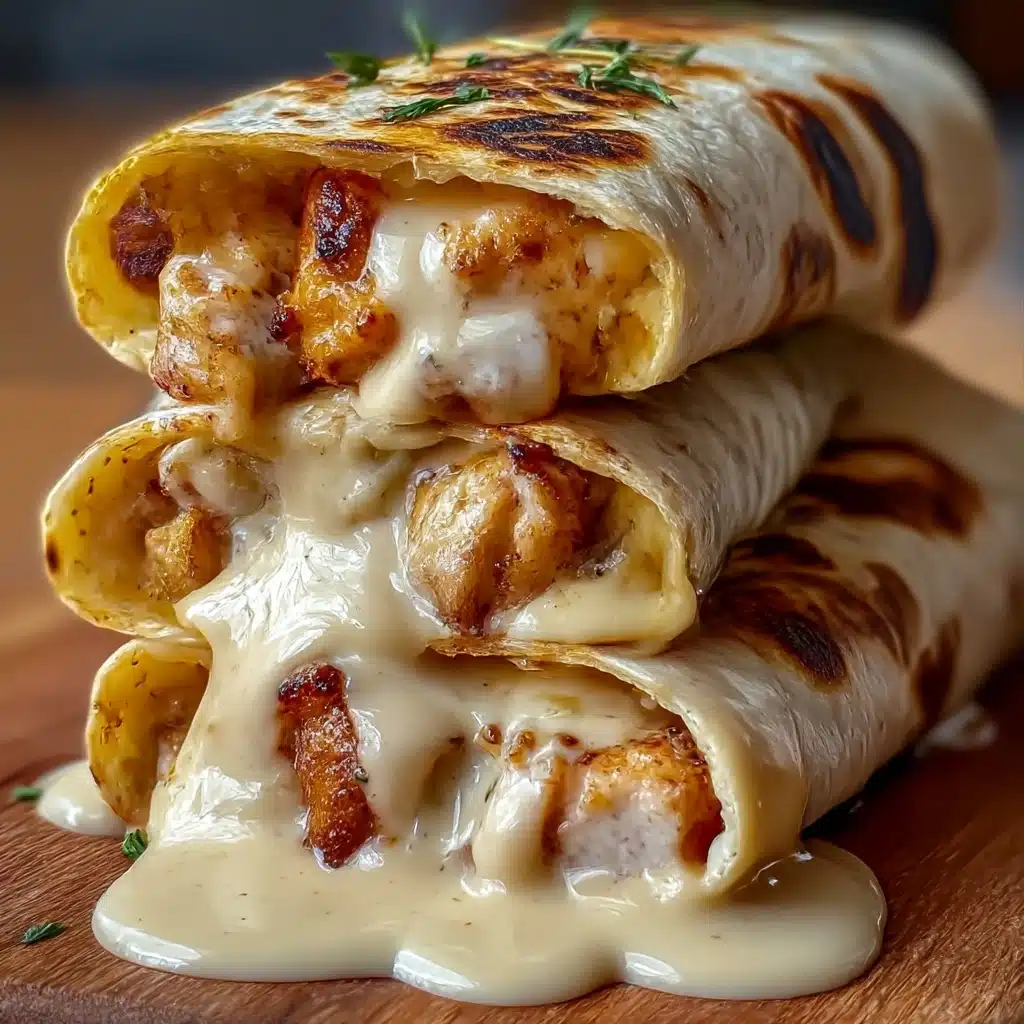 Cheesy Garlic Chicken Wraps Recipe That Everyone Loves Recipe - Recipe Image