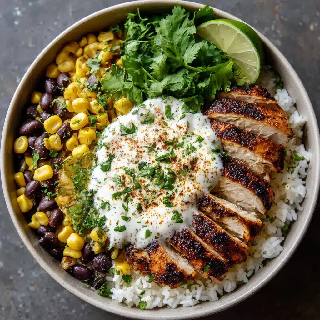 Mexican Street Corn Chicken Rice Bowl Recipe - Recipe Image