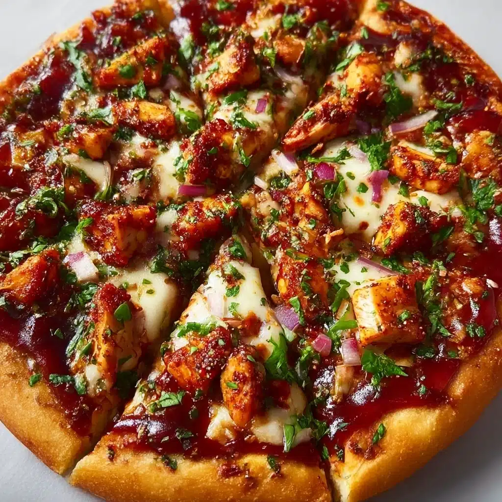 Chili Garlic Chicken Pizza Recipe - Recipe Image