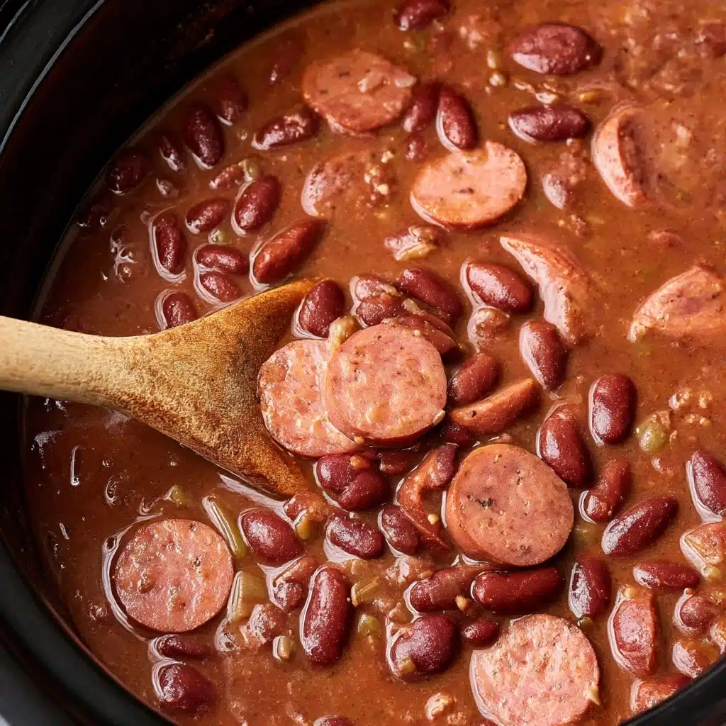 Slow Cooker Cajun Red Beans and Rice Recipe - Recipe Image