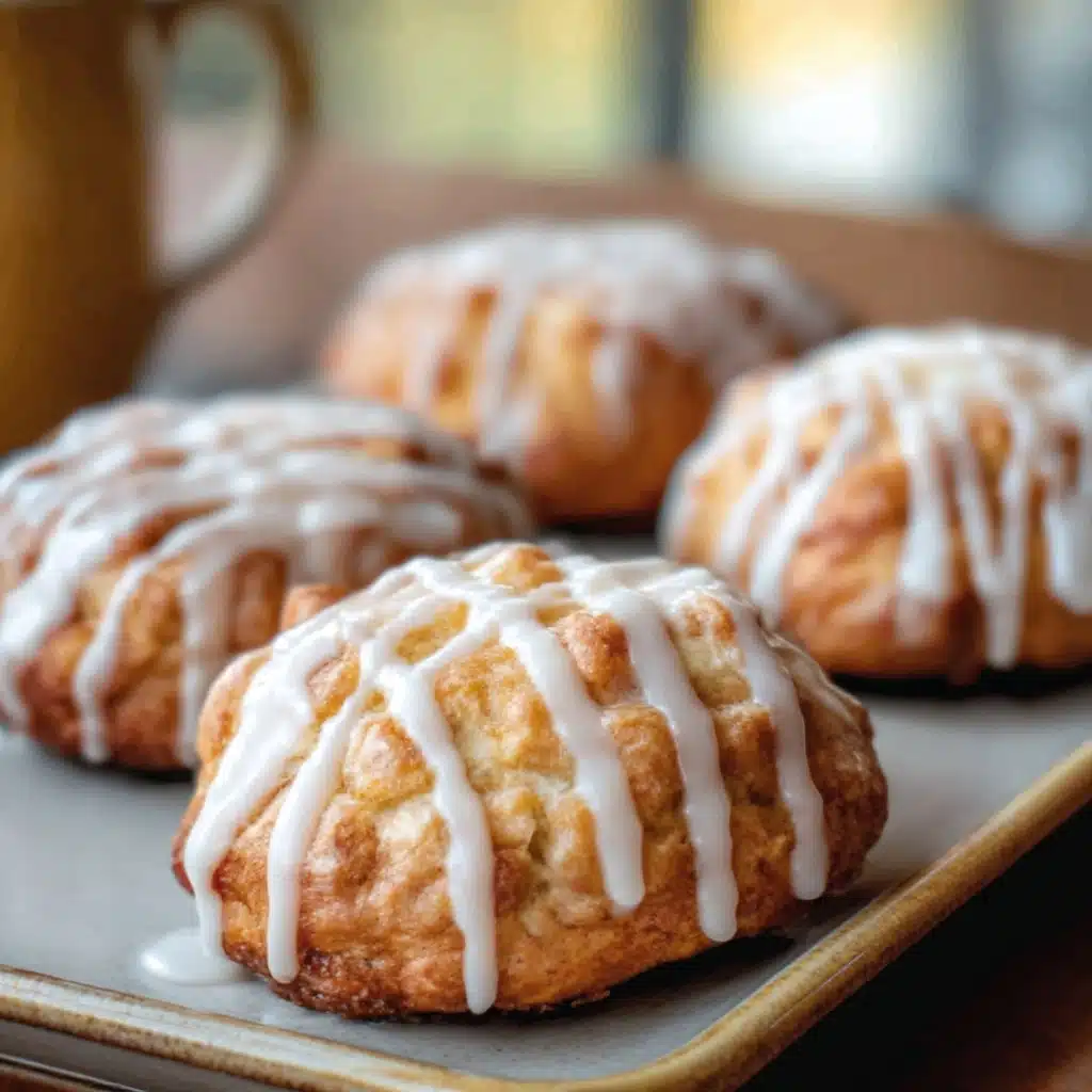 Baked Apple Fritters with Glaze Recipe - Recipe Image