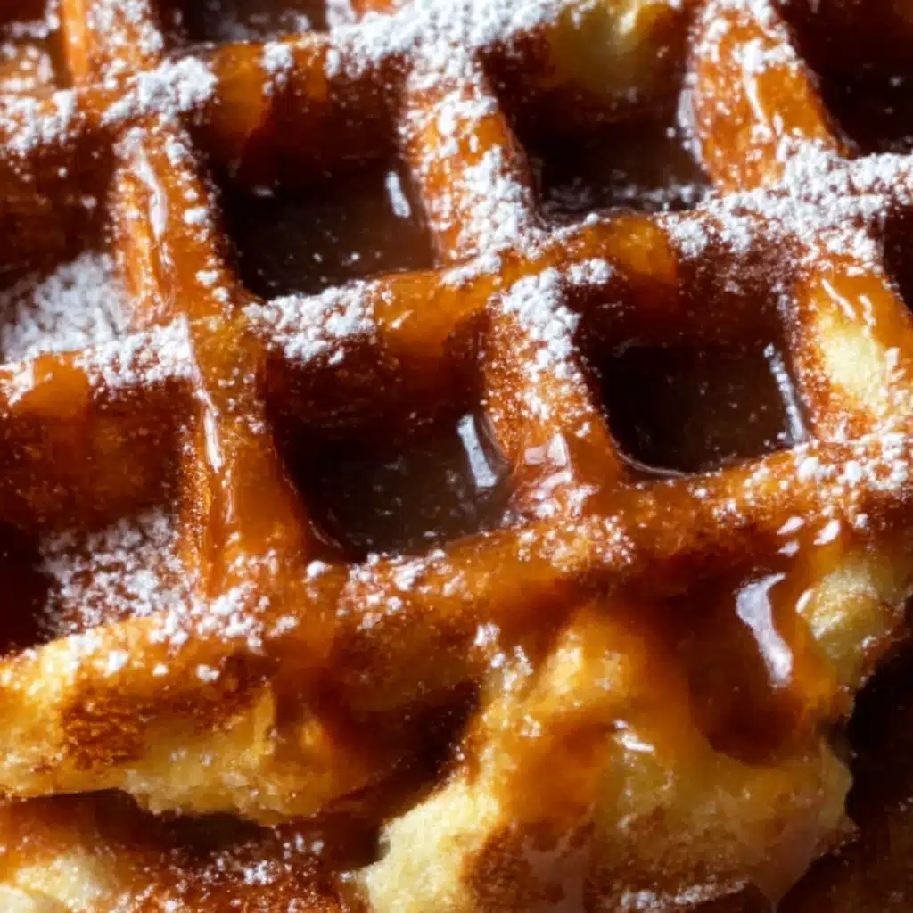 Apple Fritter Waffle Donuts Recipe - Recipe Image