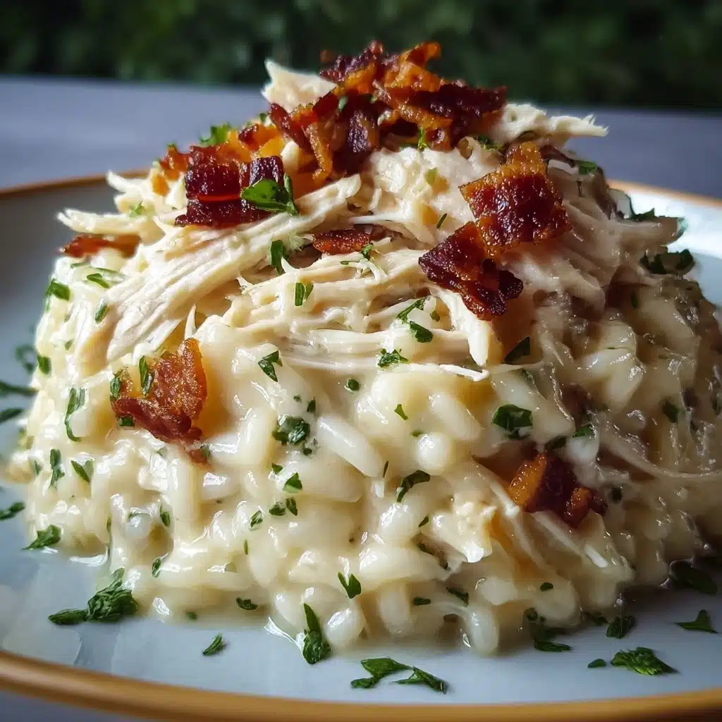 Dump-and-Bake Chicken Alfredo Rice Casserole Recipe - Recipe Image