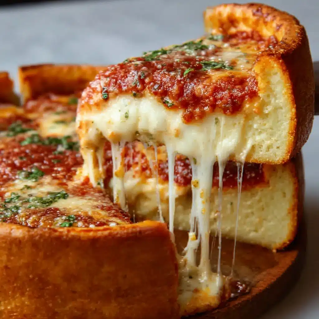 Chicago-Style Deep Dish Cheese Pizza recipe you’ll love! Recipe - Recipe Image