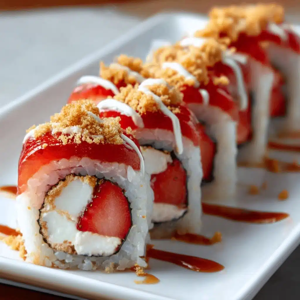 Strawberry Shortcake Sushi Roll Dessert Recipe