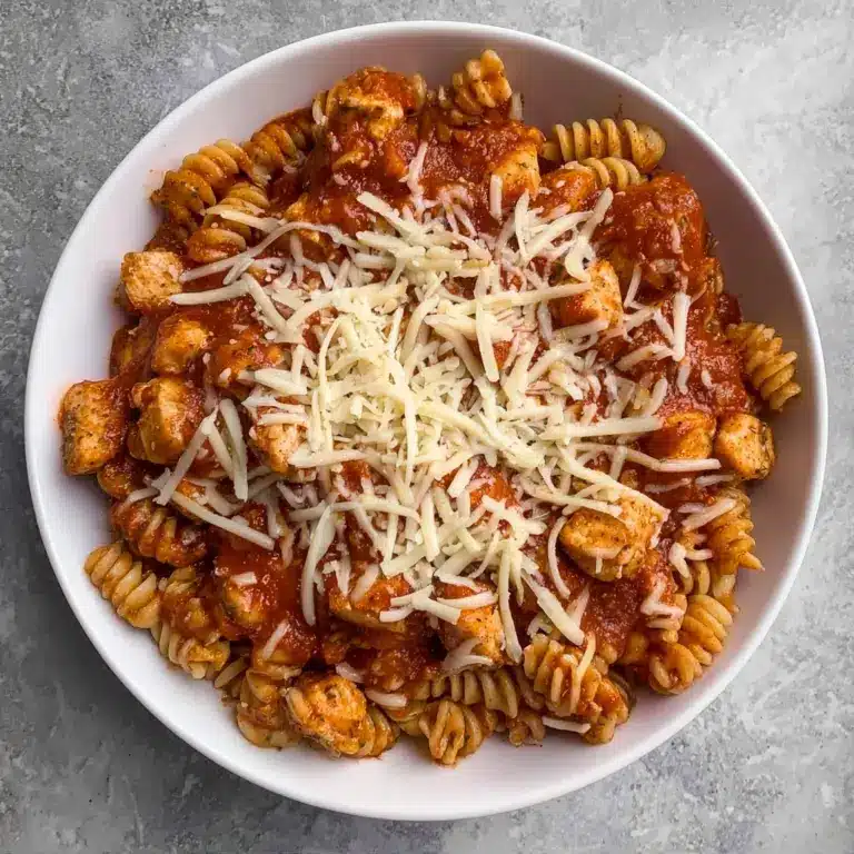 Healthy Garlic Parmesan Chicken Pasta Recipe