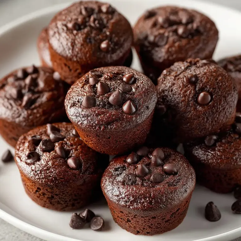 Healthy Chocolate Mini Muffins Recipe