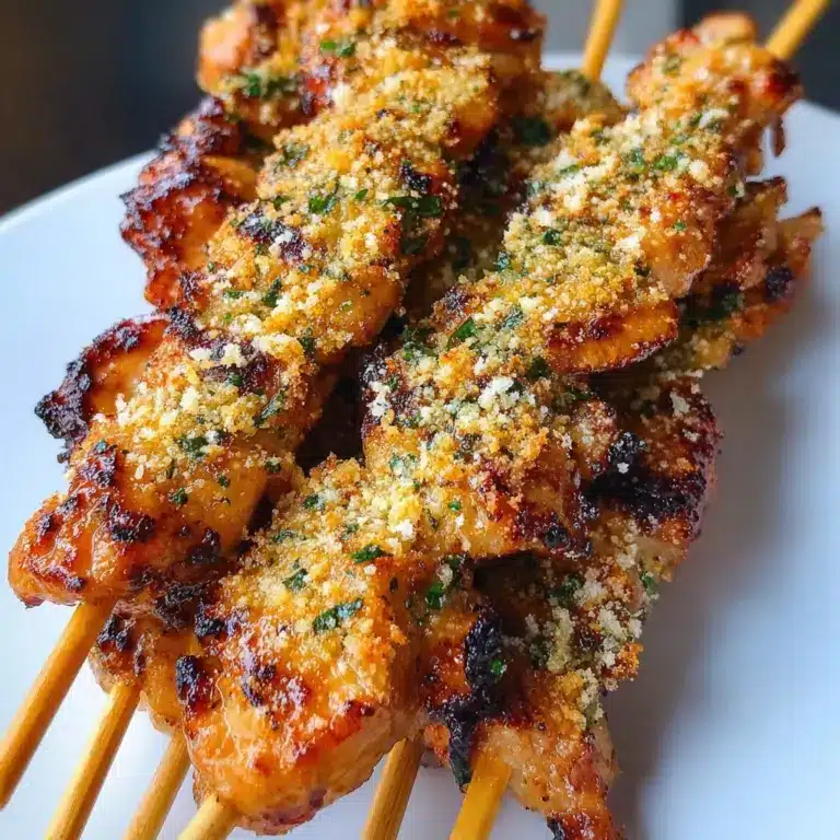 Ranch Garlic Parmesan Chicken Skewers Recipe