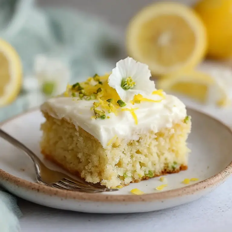 Zesty Lemon Zucchini Bars Recipe