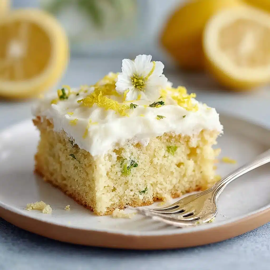 Zesty Lemon Zucchini Bars Recipe - Recipe Image