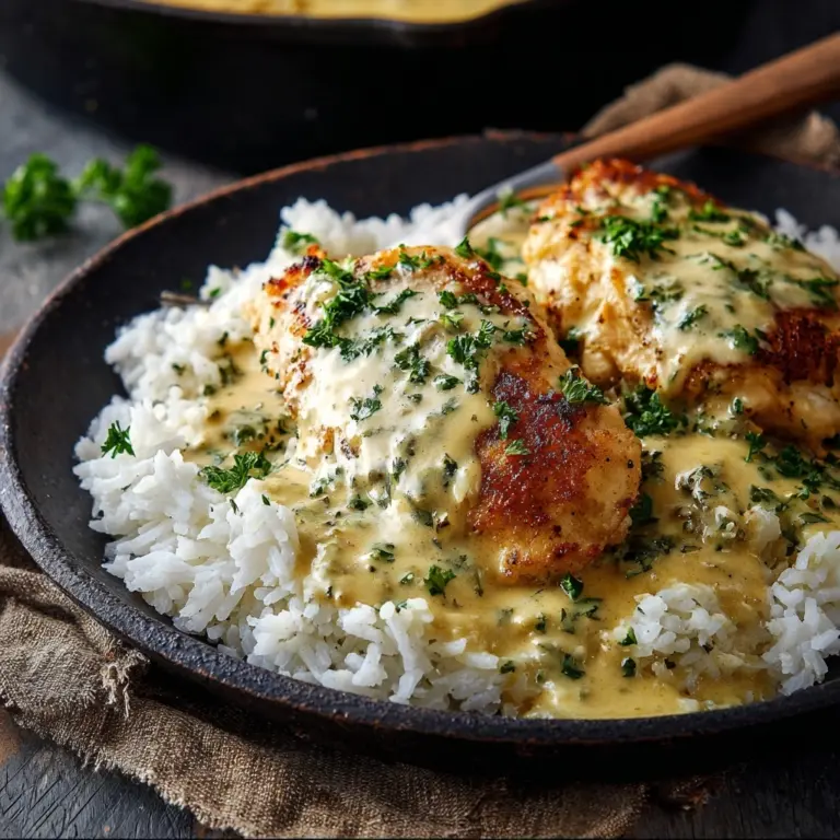 Creamy Smothered Chicken And Rice Recipe