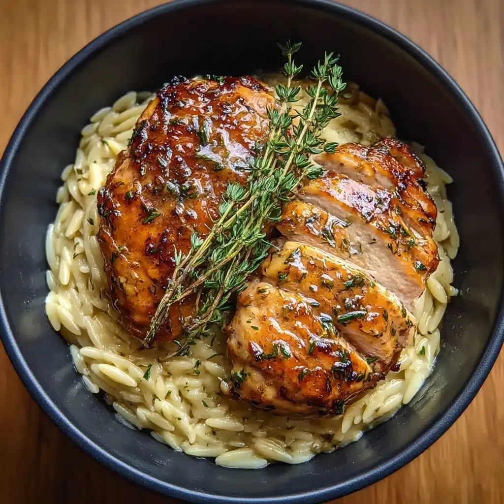 Slow Cooker Parmesan Herb Chicken & Orzo Recipe - Recipe Image