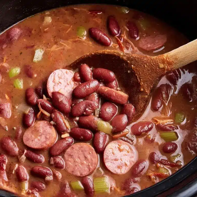 Slow Cooker Cajun Red Beans and Rice Recipe