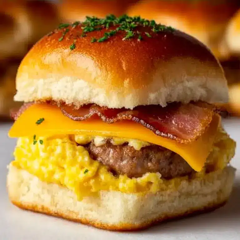 Tasty Hawaiian Roll Breakfast Sandwiches Recipe