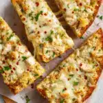 The Viral Chicken Alfredo Garlic Bread Recipe