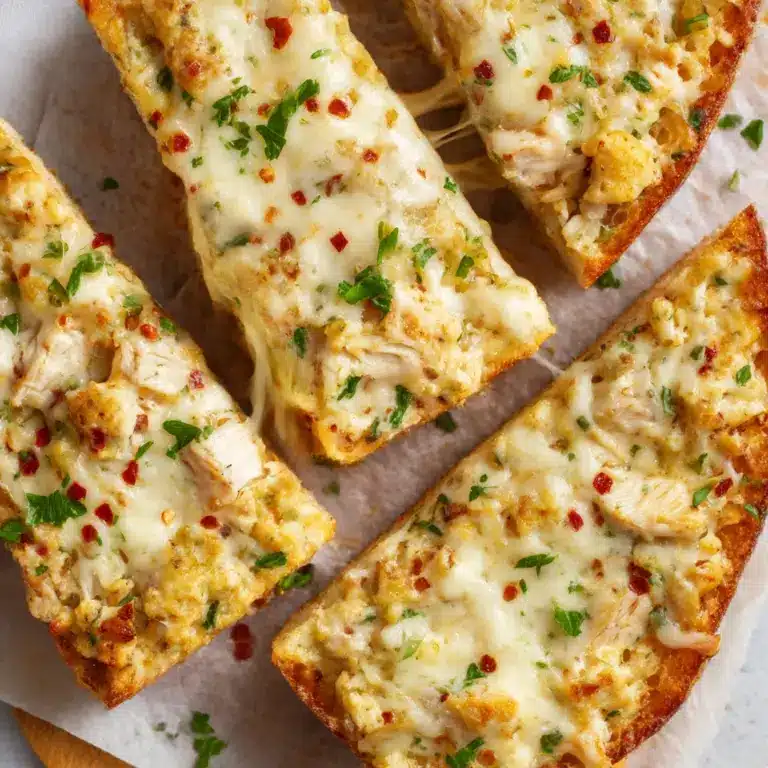 The Viral Chicken Alfredo Garlic Bread Recipe