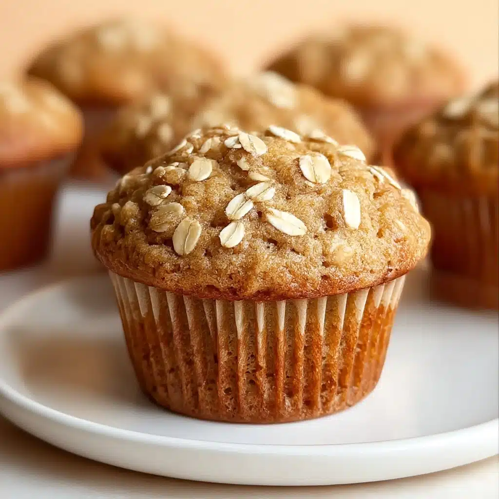 Moist Applesauce Oatmeal Muffins Recipe - Recipe Image
