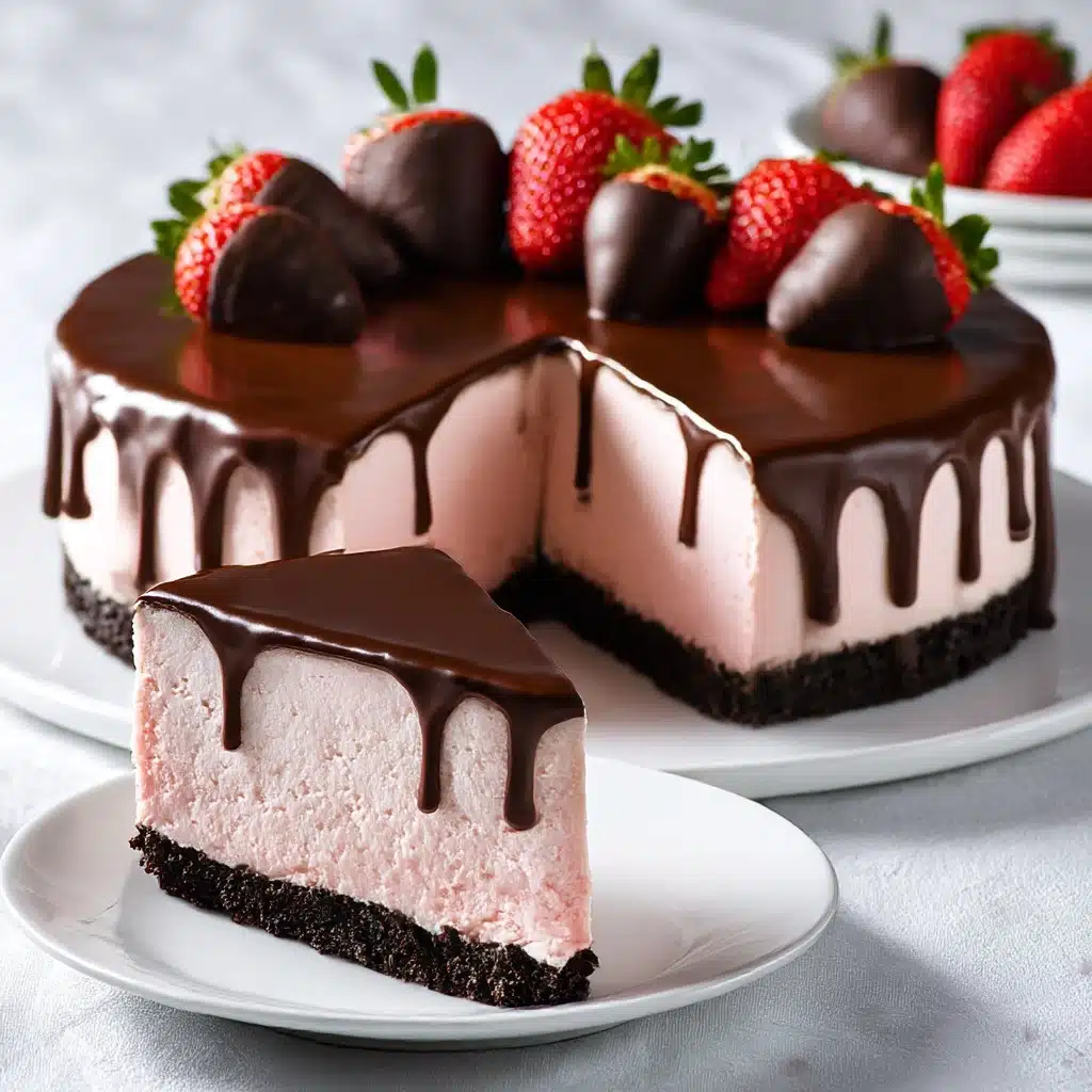 Chocolate Covered Strawberry Cheesecake Recipe